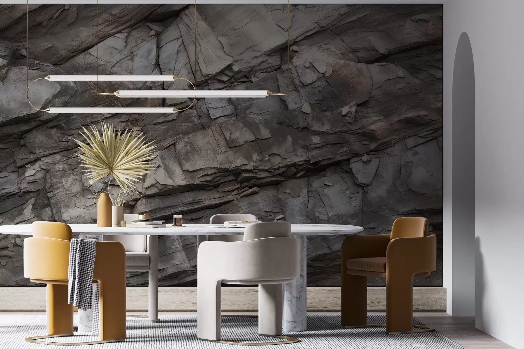 Fototapet Malovaná skalní stěna w03554