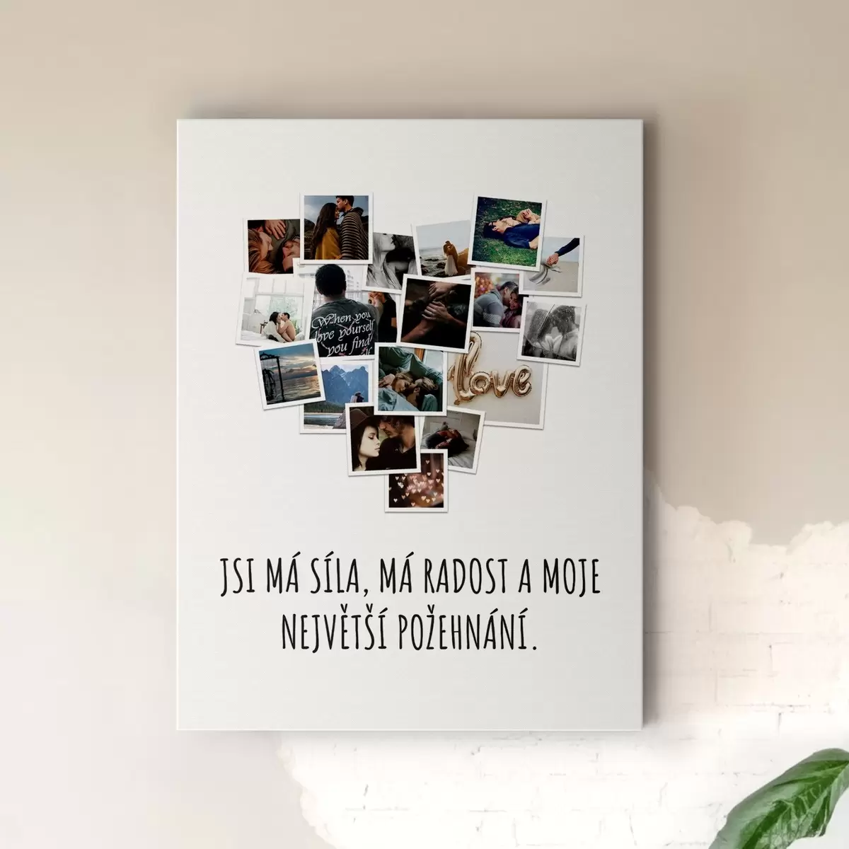 Obraz Tisk fotokoláže na plátno jako dárek Č. s43800