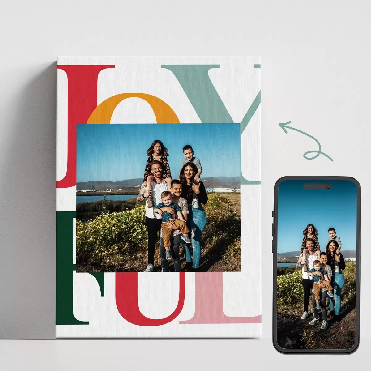 Obraz Koupit fotokoláž na plátno Č. s43791