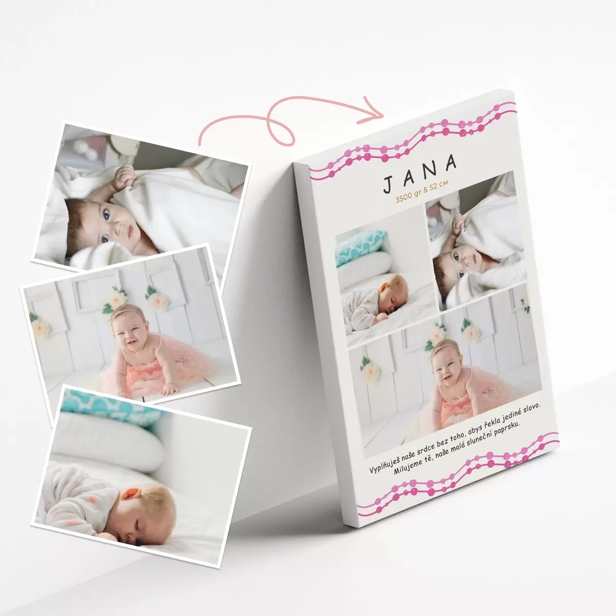 Obraz Koláž z fotek na zeď na objednávku Č. s43780