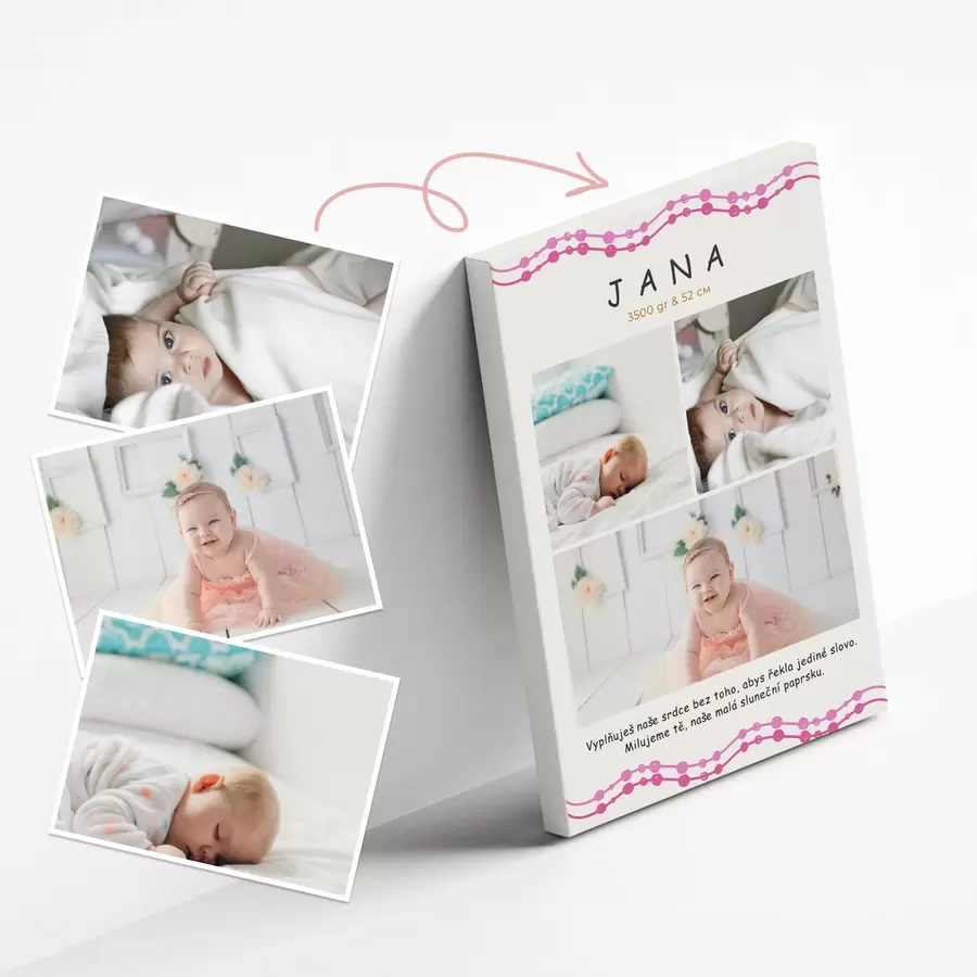 Obraz Koláž z fotek na zeď na objednávku Č. s43780