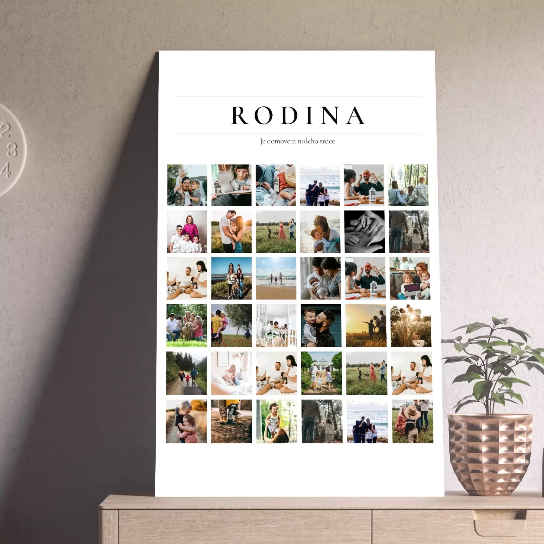 Obraz Koupit fotokoláž na plátno jako dárek Č. s43804