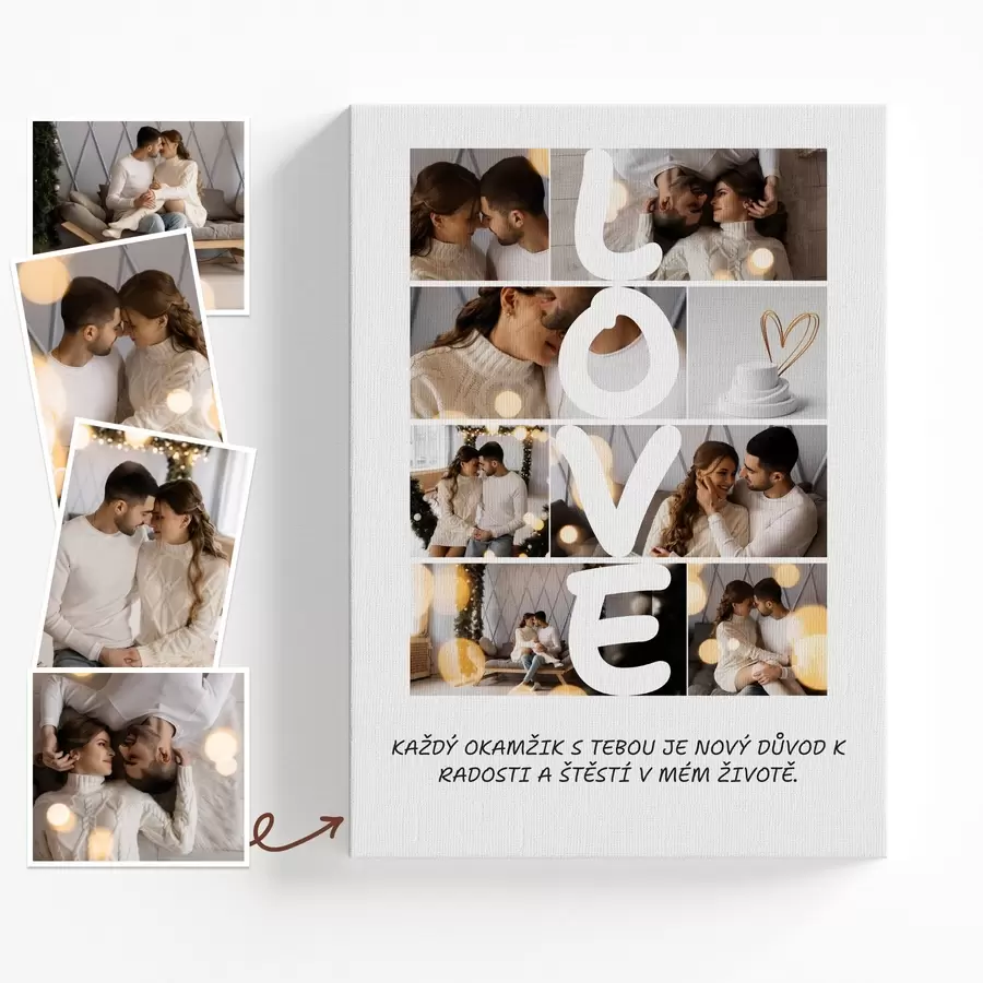 Obraz Fotokoláž na plátno z mých fotografií Č. s43796