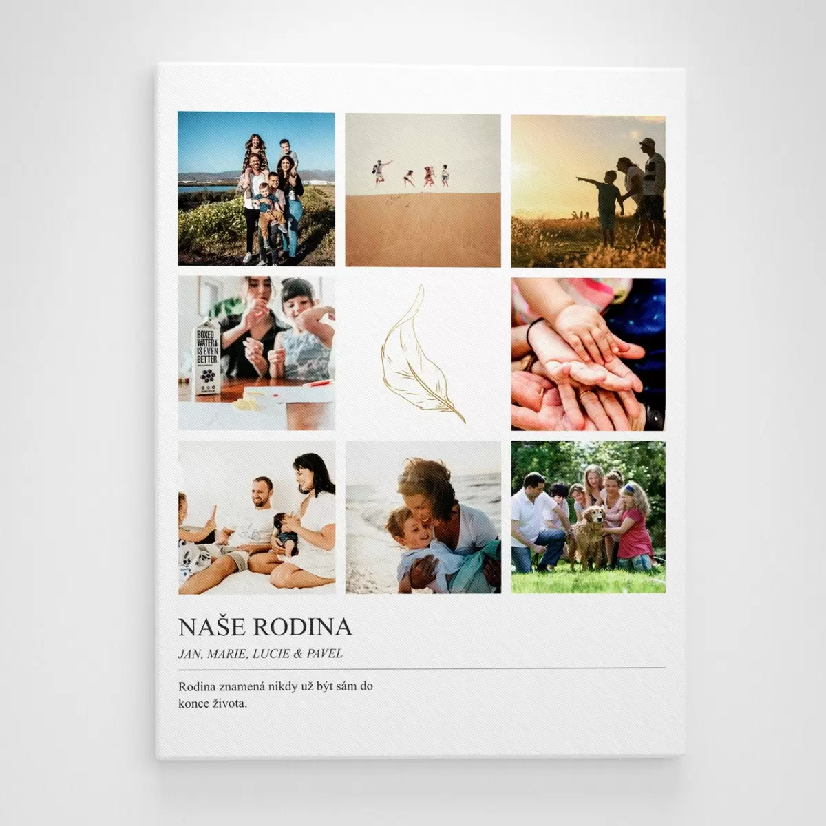Obraz Koupit fotokoláž na plátno jako dárek Č. s43802