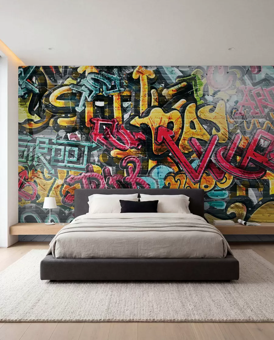 Fototapet Art paint, paint a graffiti u56045