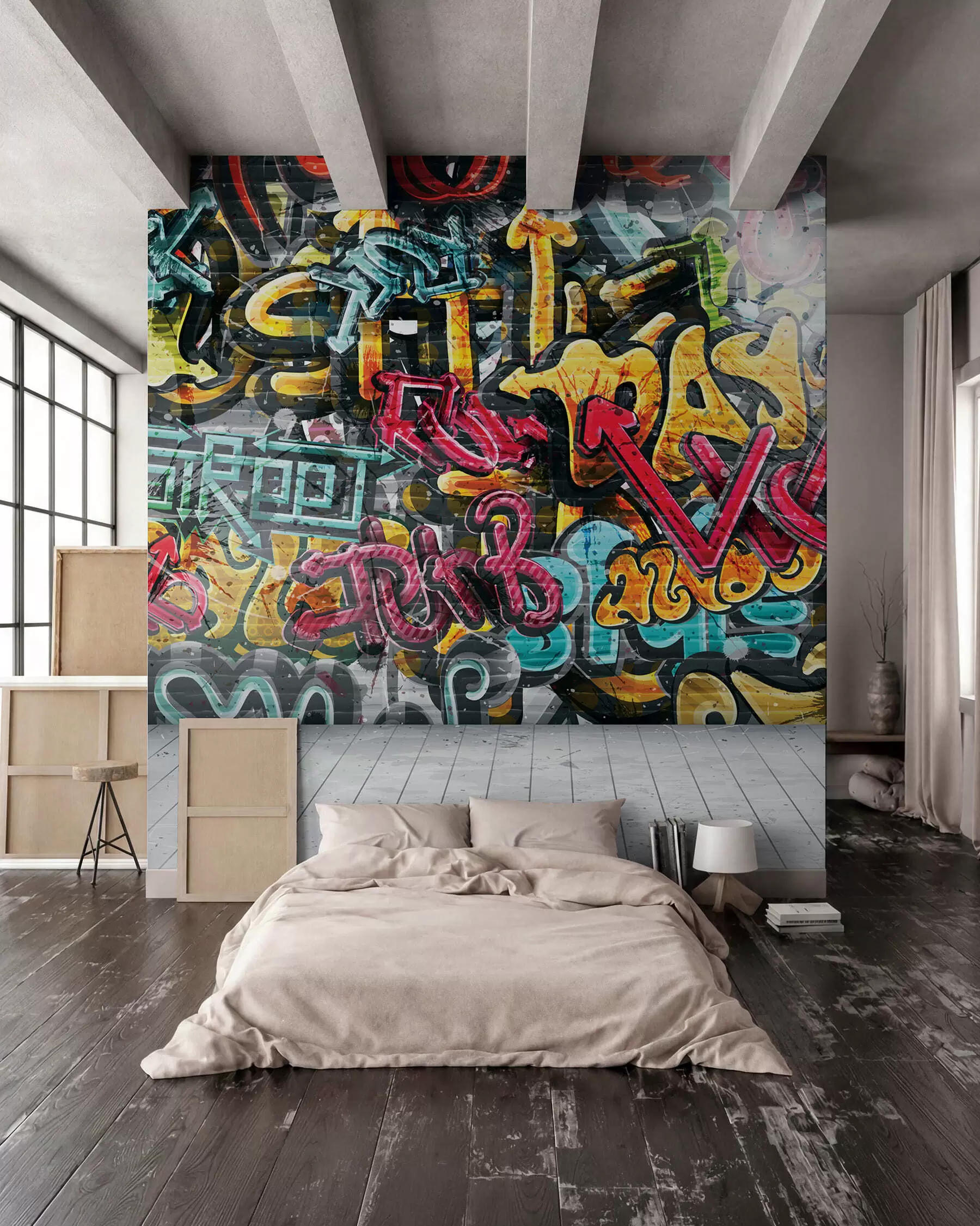 Fototapet Art paint, paint a graffiti u56045