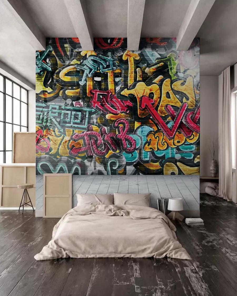 Fototapet Art paint, paint a graffiti u56045