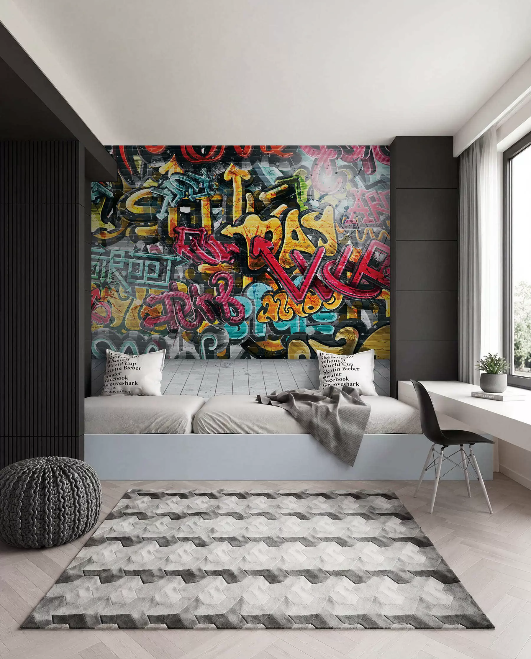 Fototapet Graffiti v plných barvách u56045