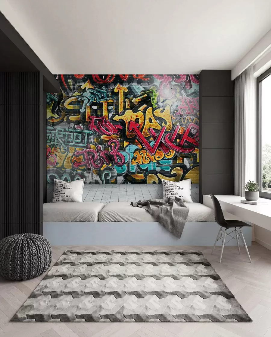 Fototapet Graffiti v plných barvách u56045