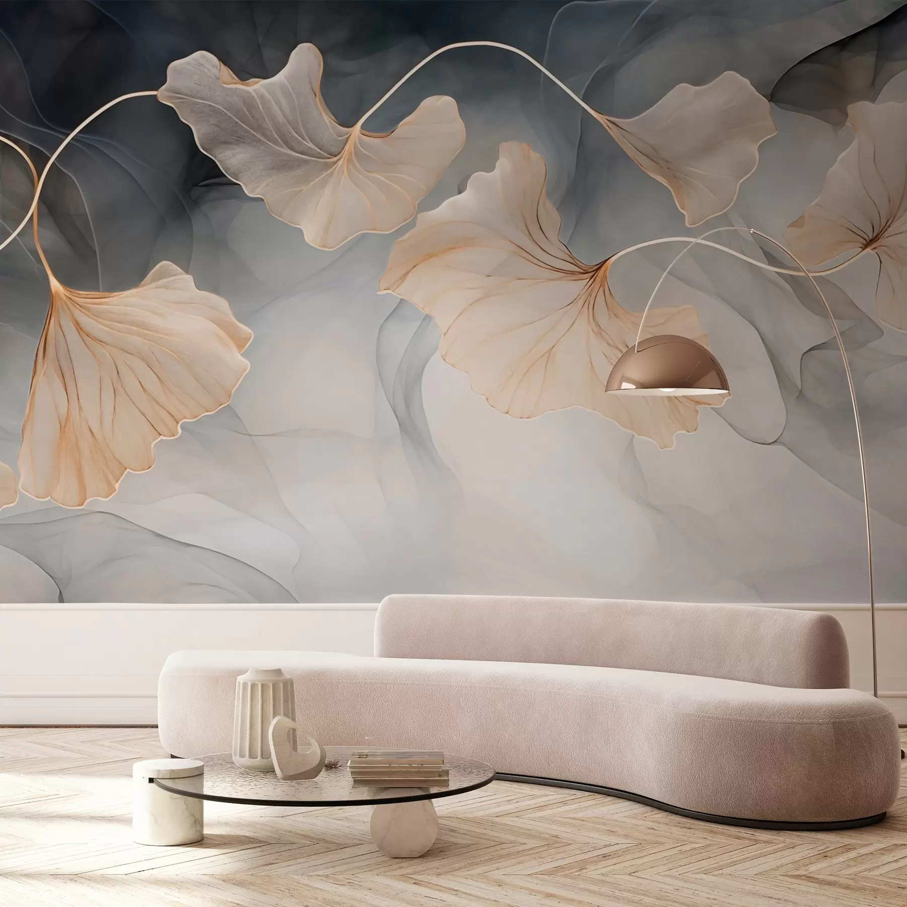 Fototapet Abstraktní obraz ginkgo w03511