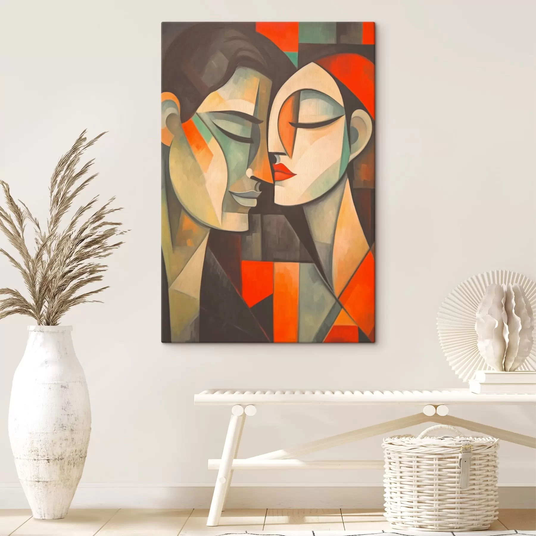 Obraz Abstraktní portrét ženy v teplých barvách Č. s43524