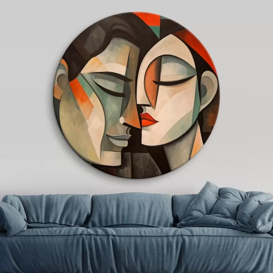 Obraz Abstraktní portrét ženy v teplých barvách Č. r43524