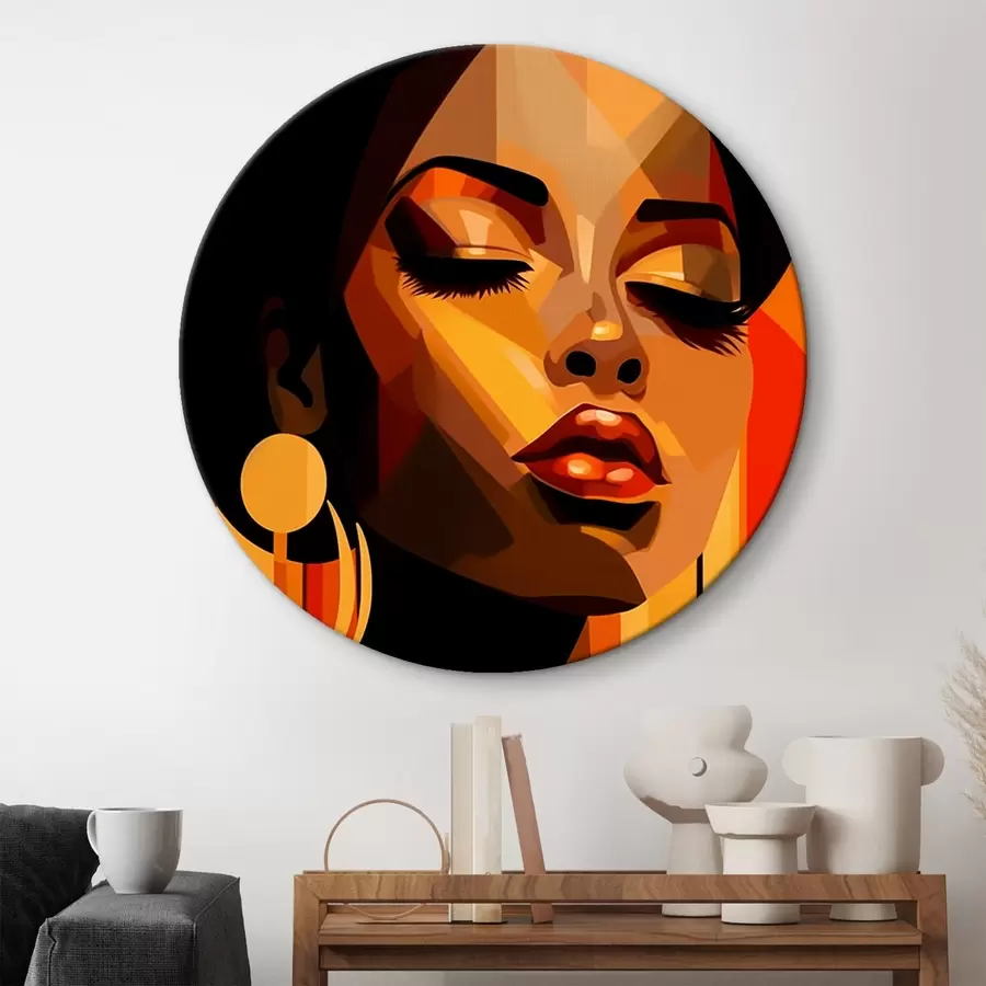 Obraz Abstrakce dvou tváří Č. r43530