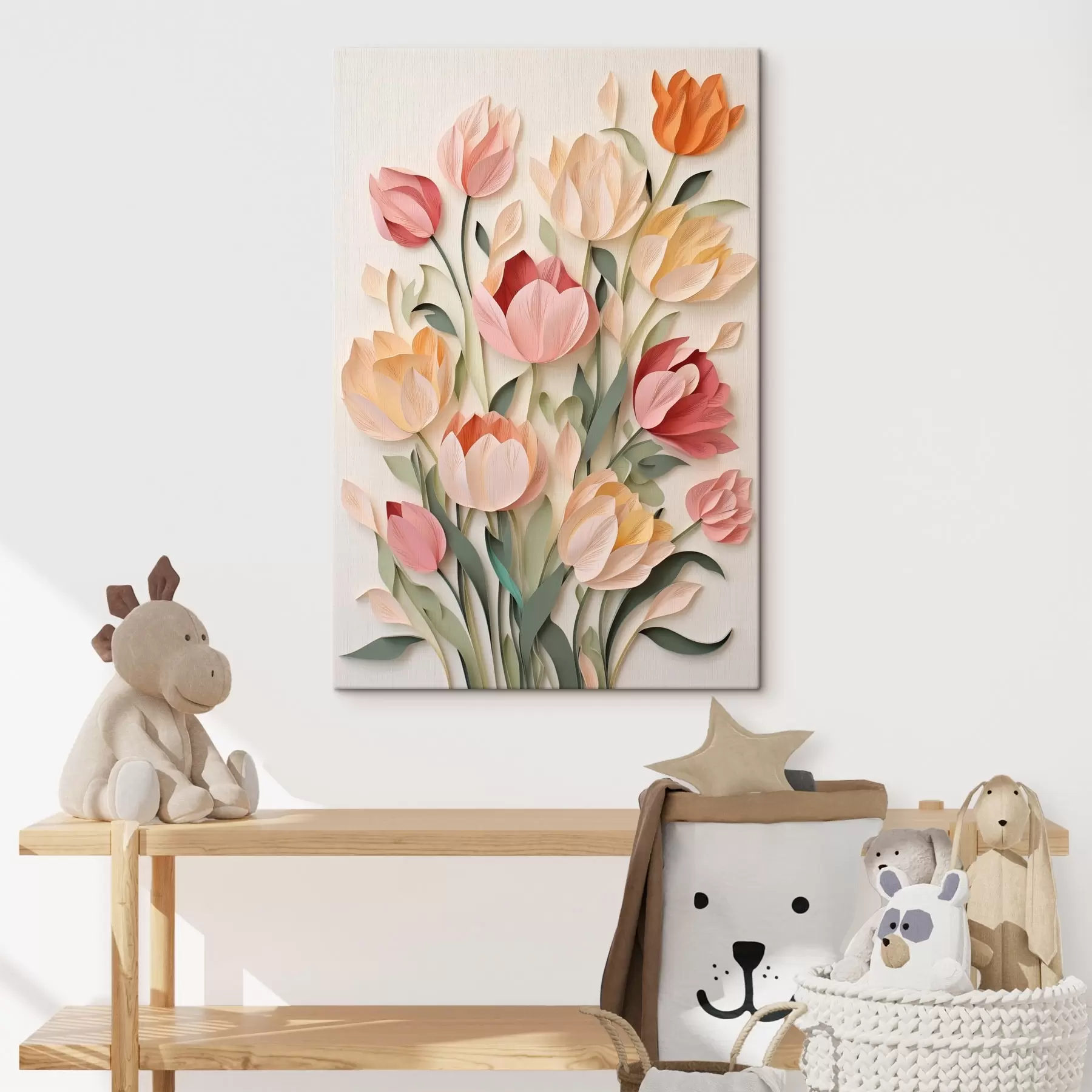 Obraz Kvetoucí papírové tulipány Č. s43567