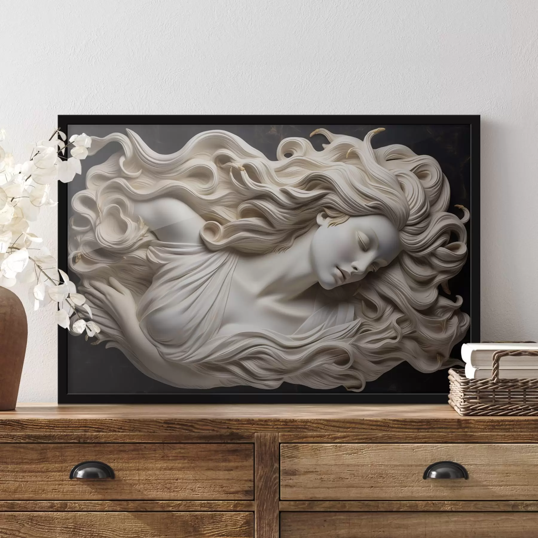 Obraz Simulovaný basreliéf ženy Č. f43546