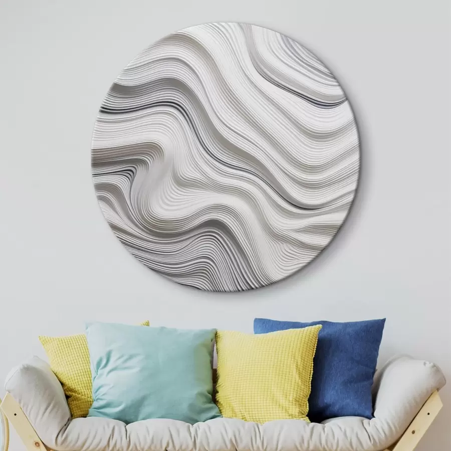 Obraz Texturované vlny v černobílém provedení Č. r43554