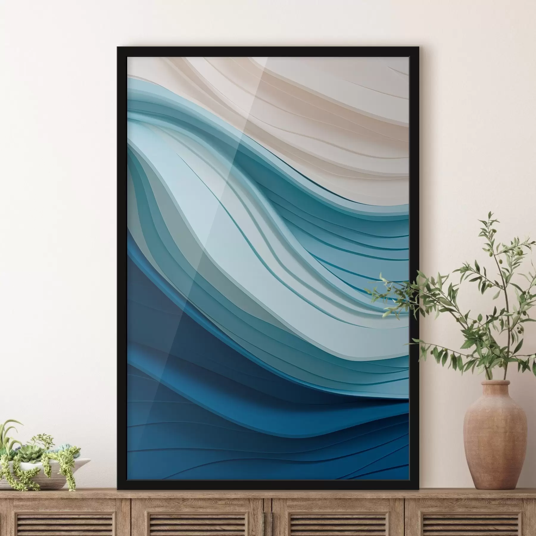 Fototapet Jemné barevné vlny f43582