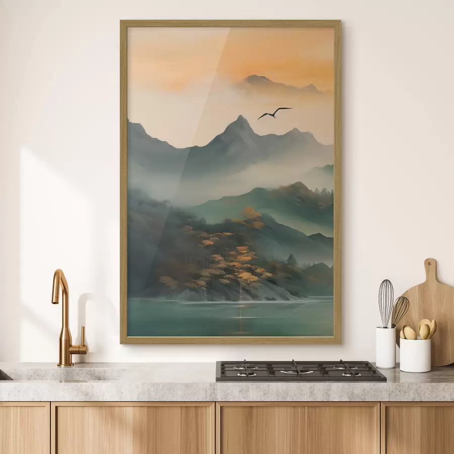 Fototapet Mystic Mountain Dawn f43588