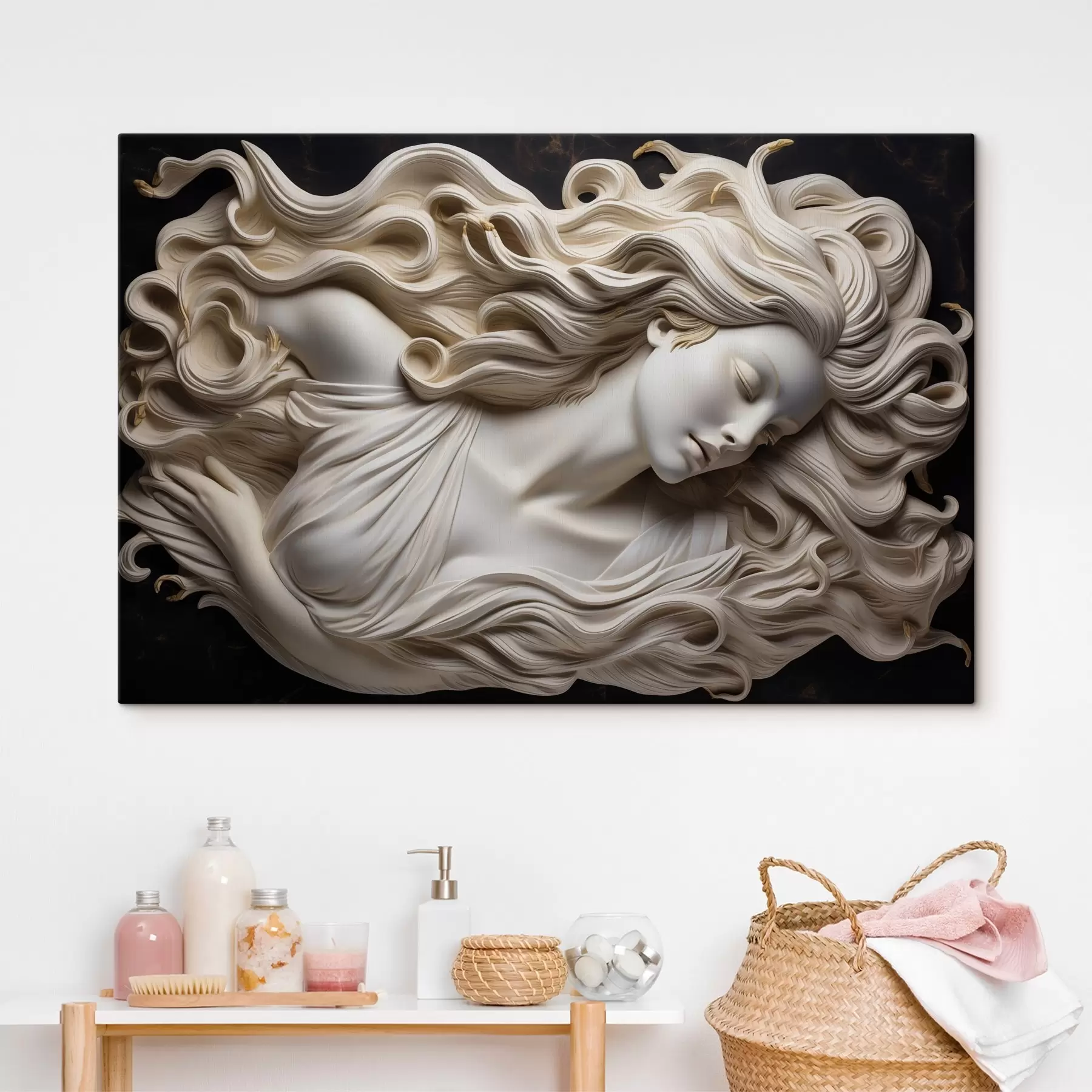 Fototapet Simulovaný basreliéf ženy s43546