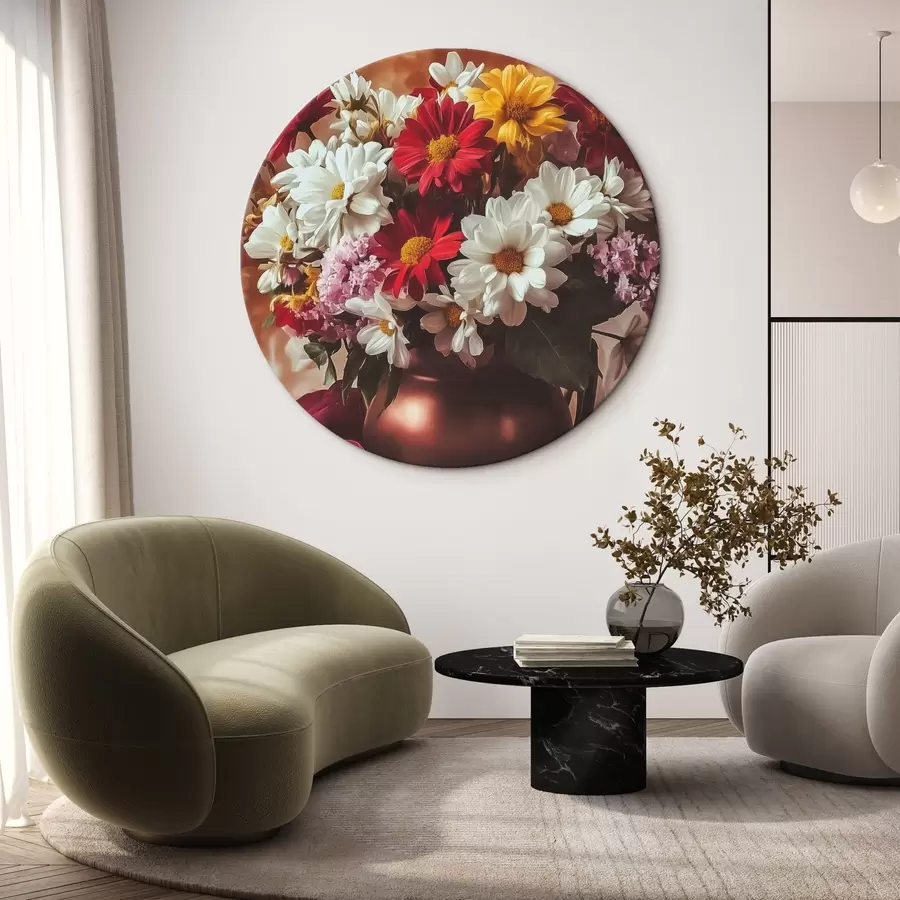 Obraz Kytice ve váze na béžovém pozadí Č. r43910