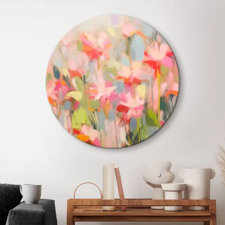 Obraz Růžové květy abstrakce Č. r43243