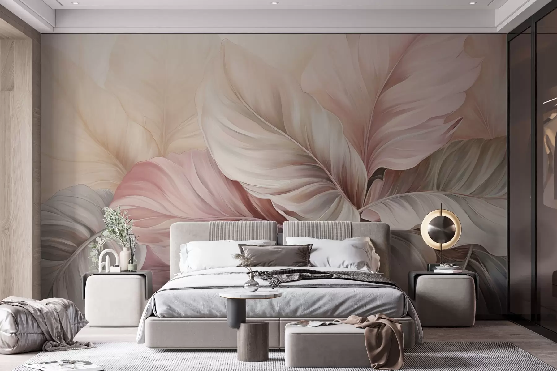 Fototapet Tropické listí s třpytivými barvami w03597