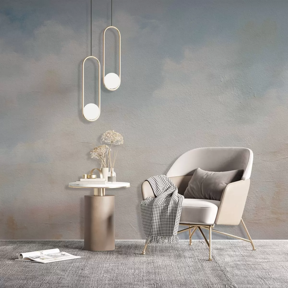 Fototapet Abstraktní obloha s mraky ve stylu grunge w03603