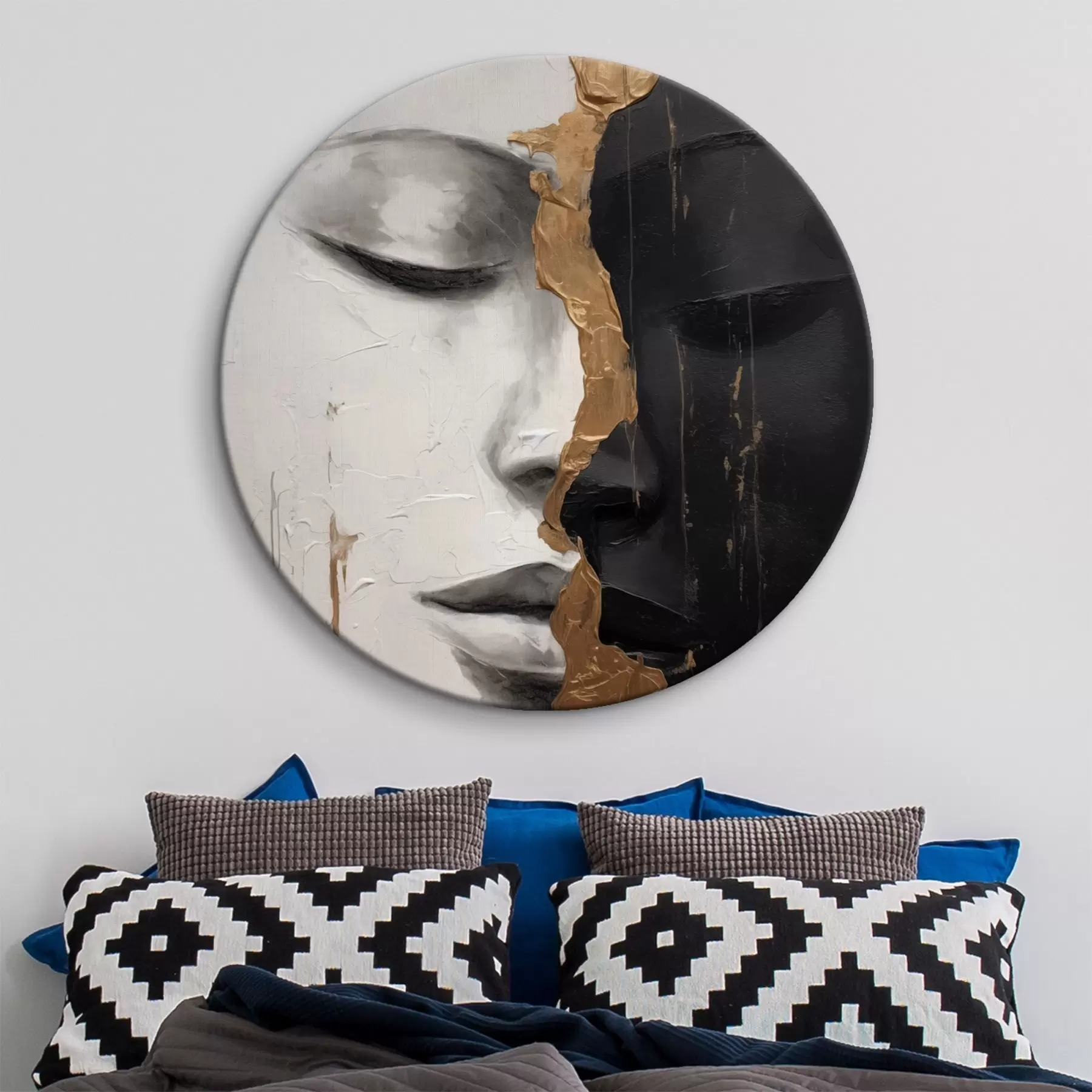 Obraz Černobílé obličeje Č. r43471