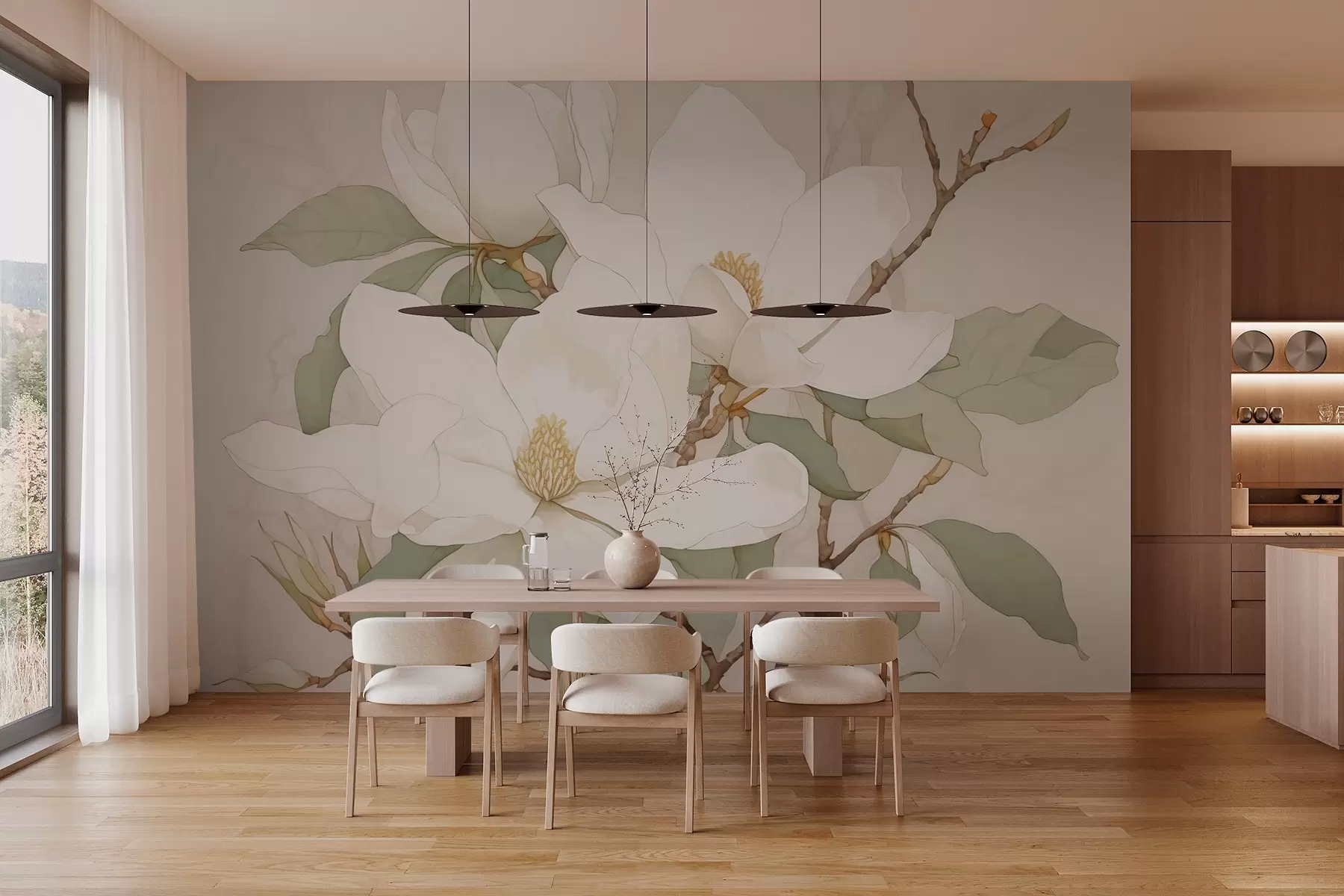 Fototapet Magnolie w03623