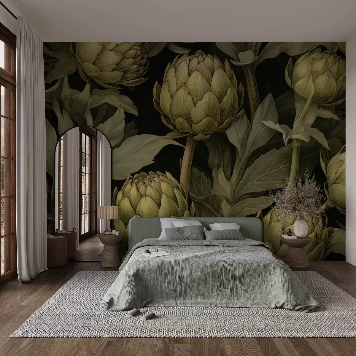 Fototapet Elegance artyčokové zahrady w03628