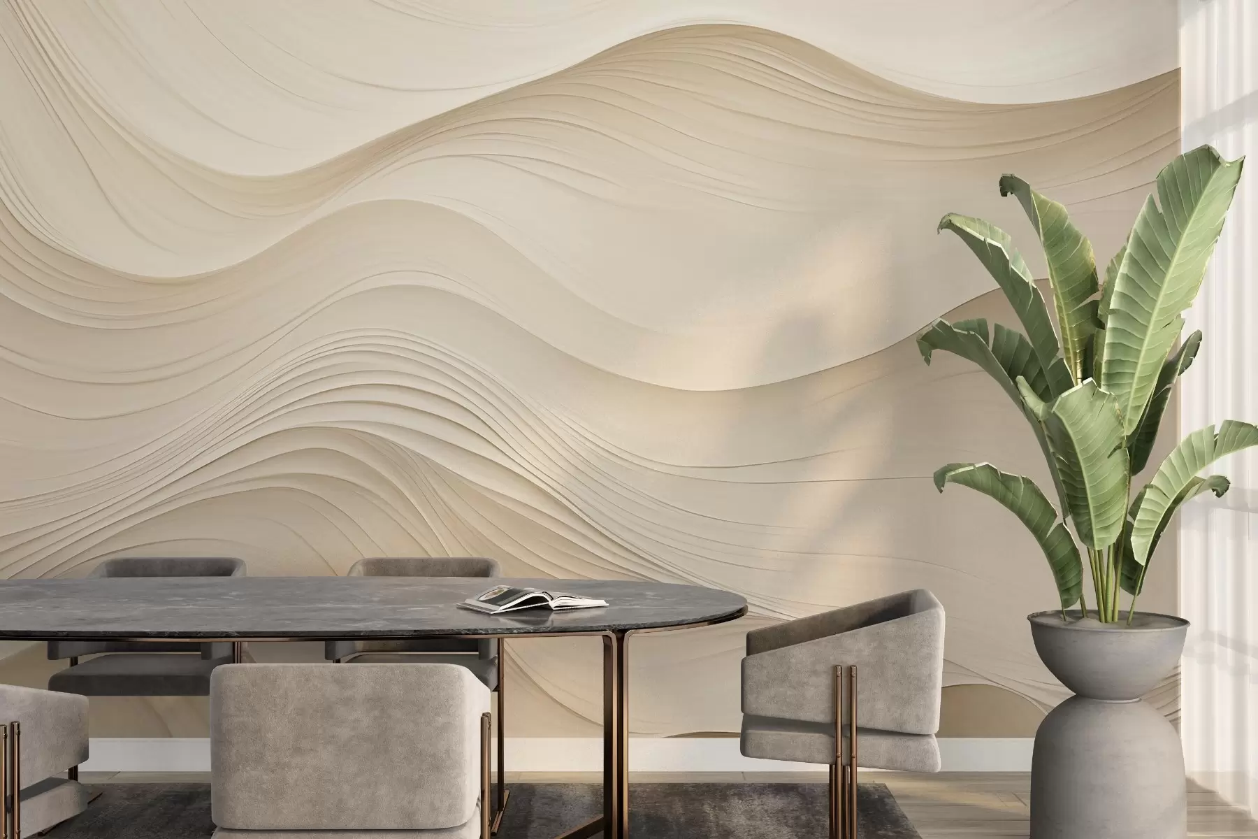 Fototapet Vanilková vlna w03635