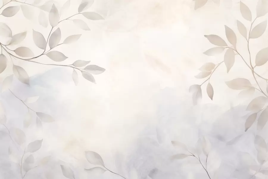 Fototapet Světlé listy v mlze w08990