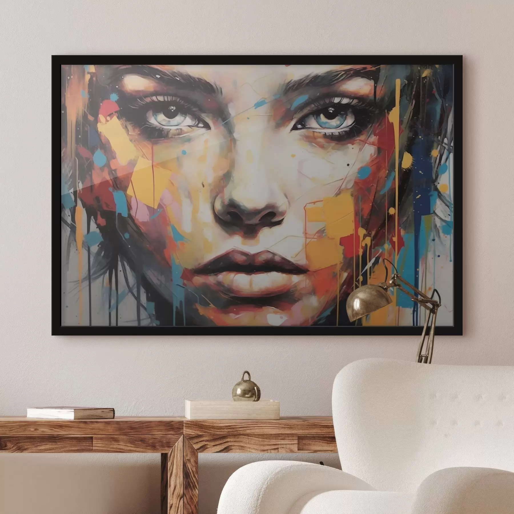 Obraz Portrét barevnými tahy Č. f43982