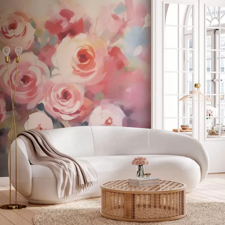 Fototapet Vintage růže květiny w03705