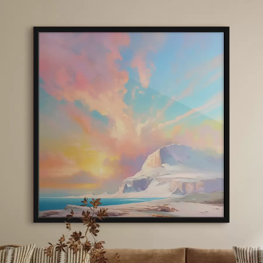 Fototapet Jasná obloha nad horami f44031