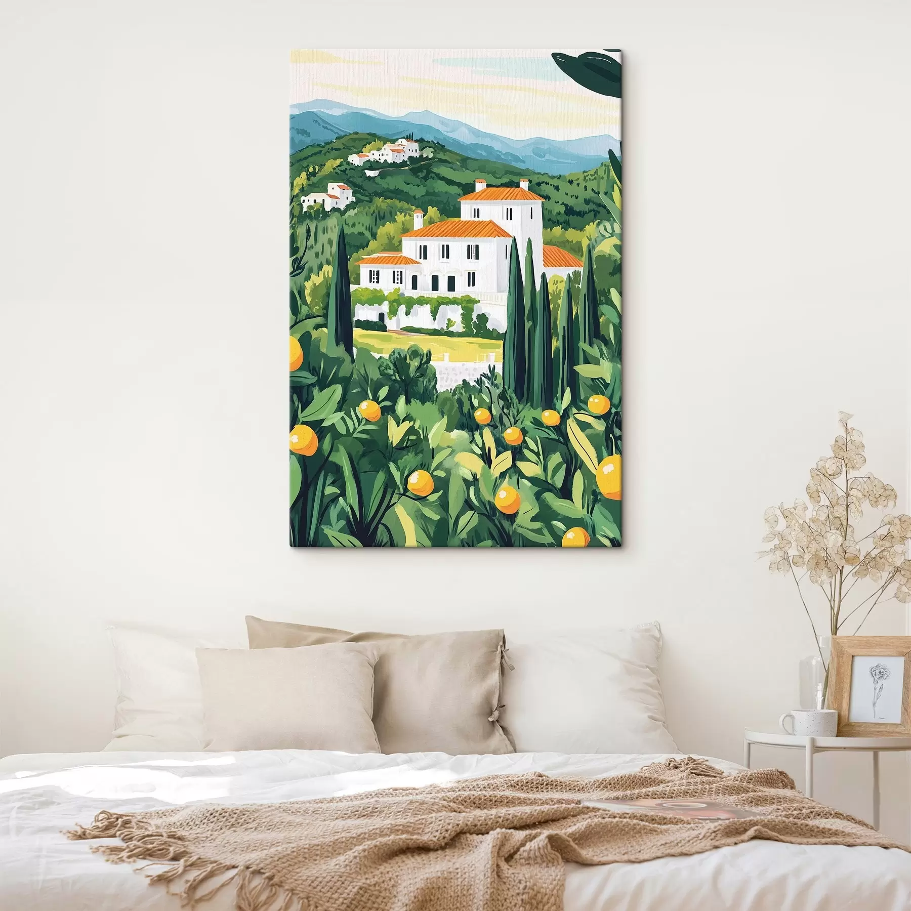 Obraz Letní příroda, středomoří, citronovníky, architektonický Č. s44028