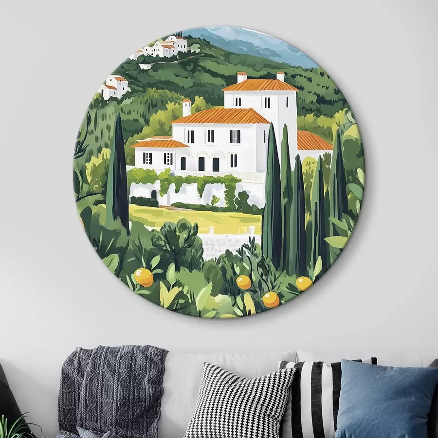 Obraz Letní příroda, středomoří, citronovníky, architektonický Č. r44028