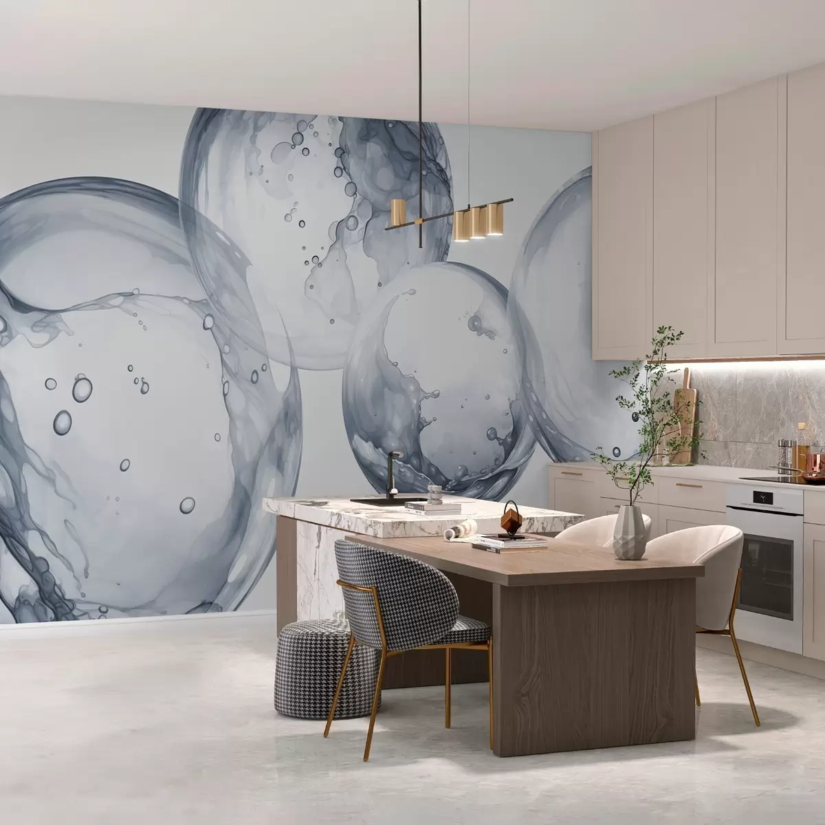 Fototapet Bubliny imitace akvarelu w03736v2