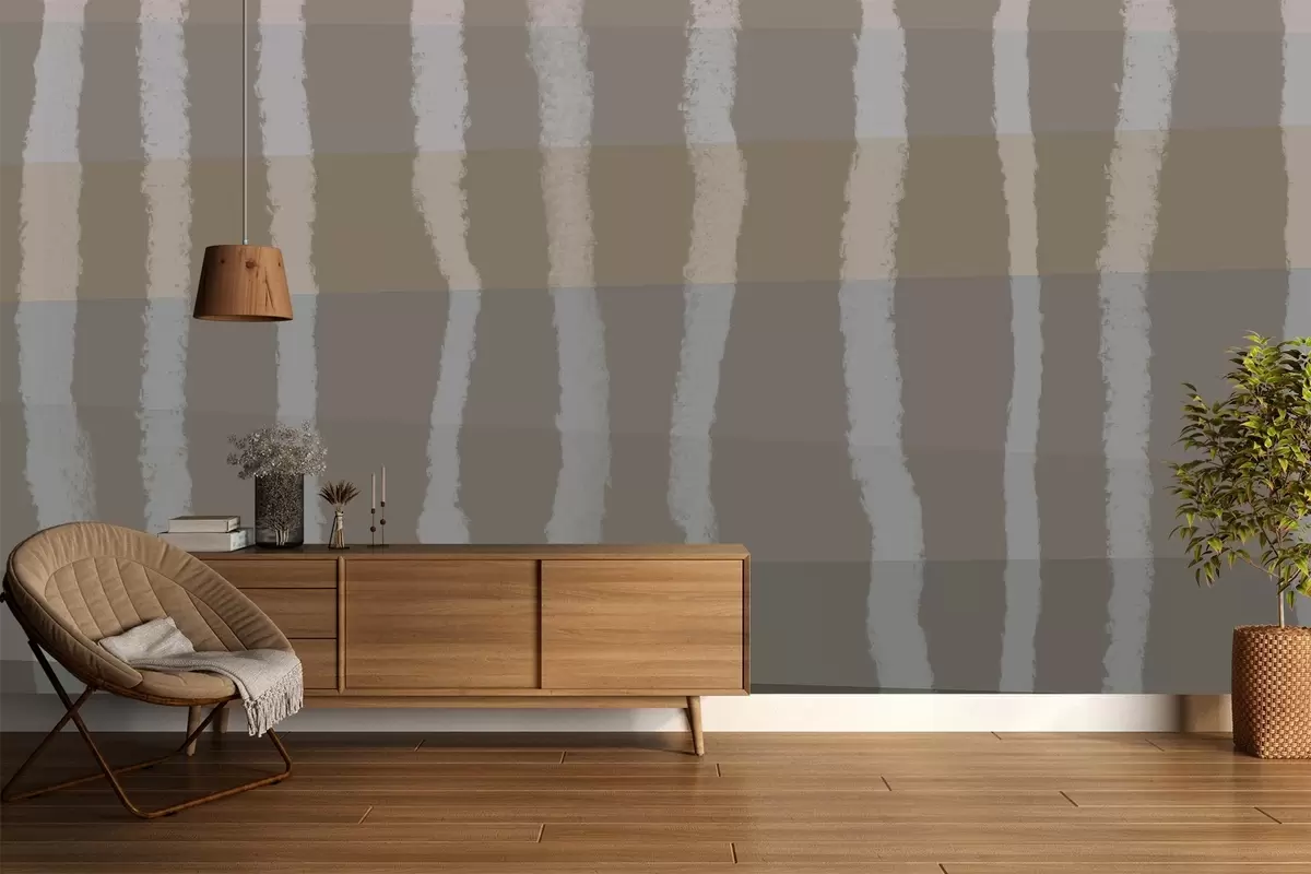 Fototapet Linie klidu, svislé vlnovky, opakující se vzor, geometrické tvary, jemná gradace w03788