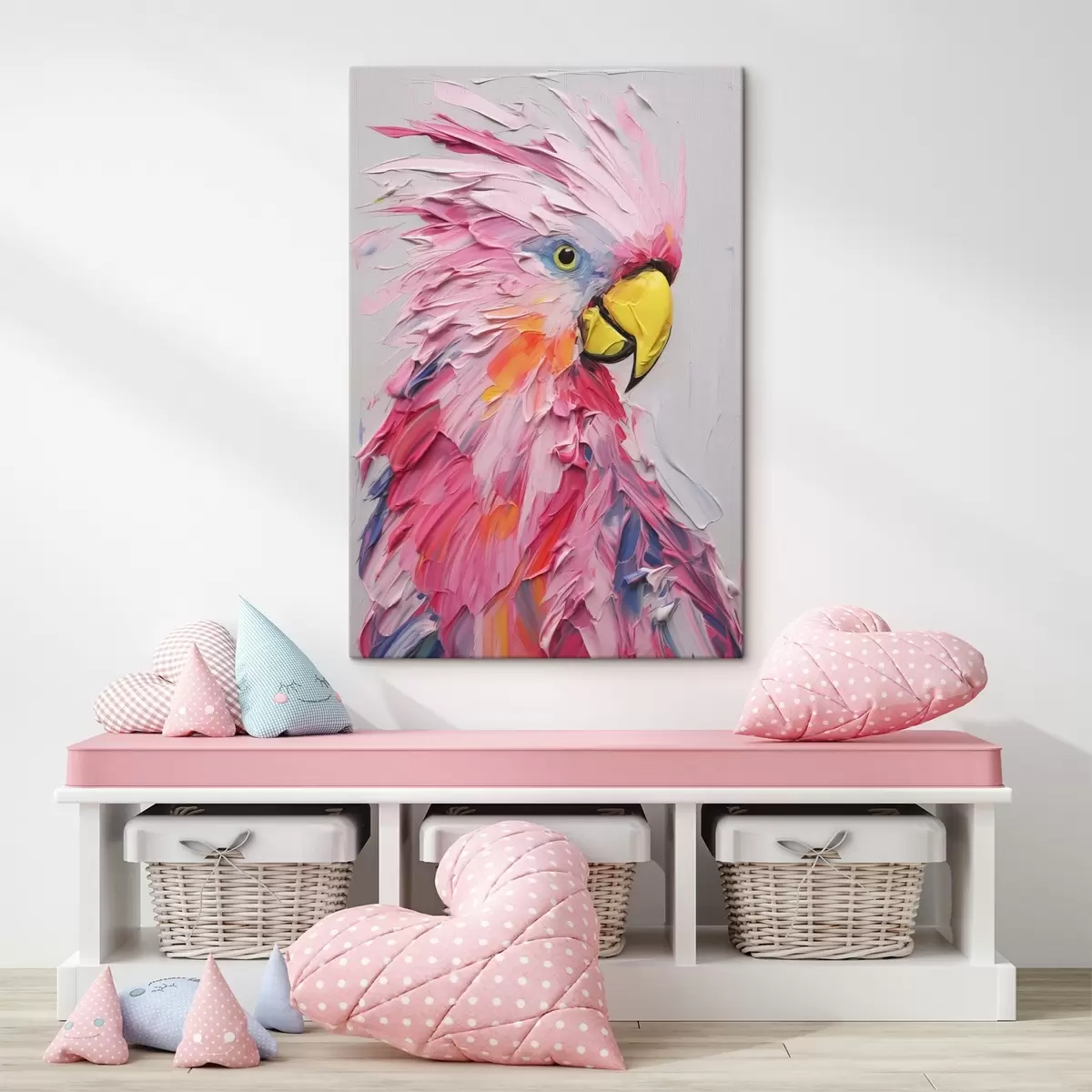 Obraz Malba imitující kakadu Č. s44132