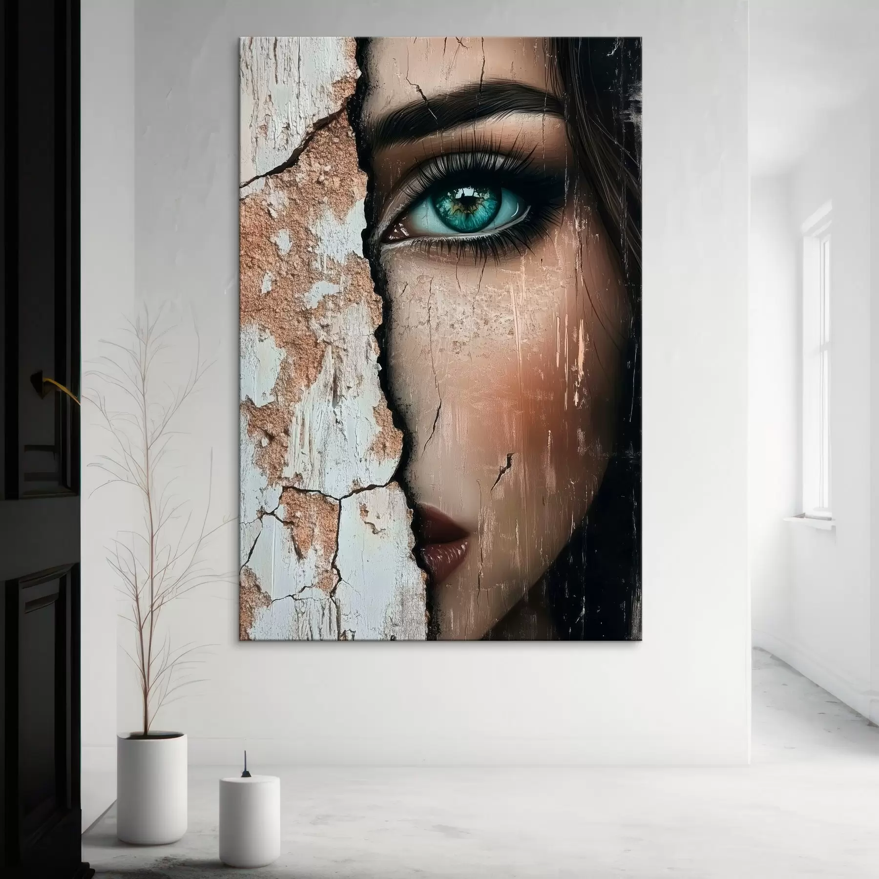 Obraz Dívčí tvář za starou zdí Č. s44069