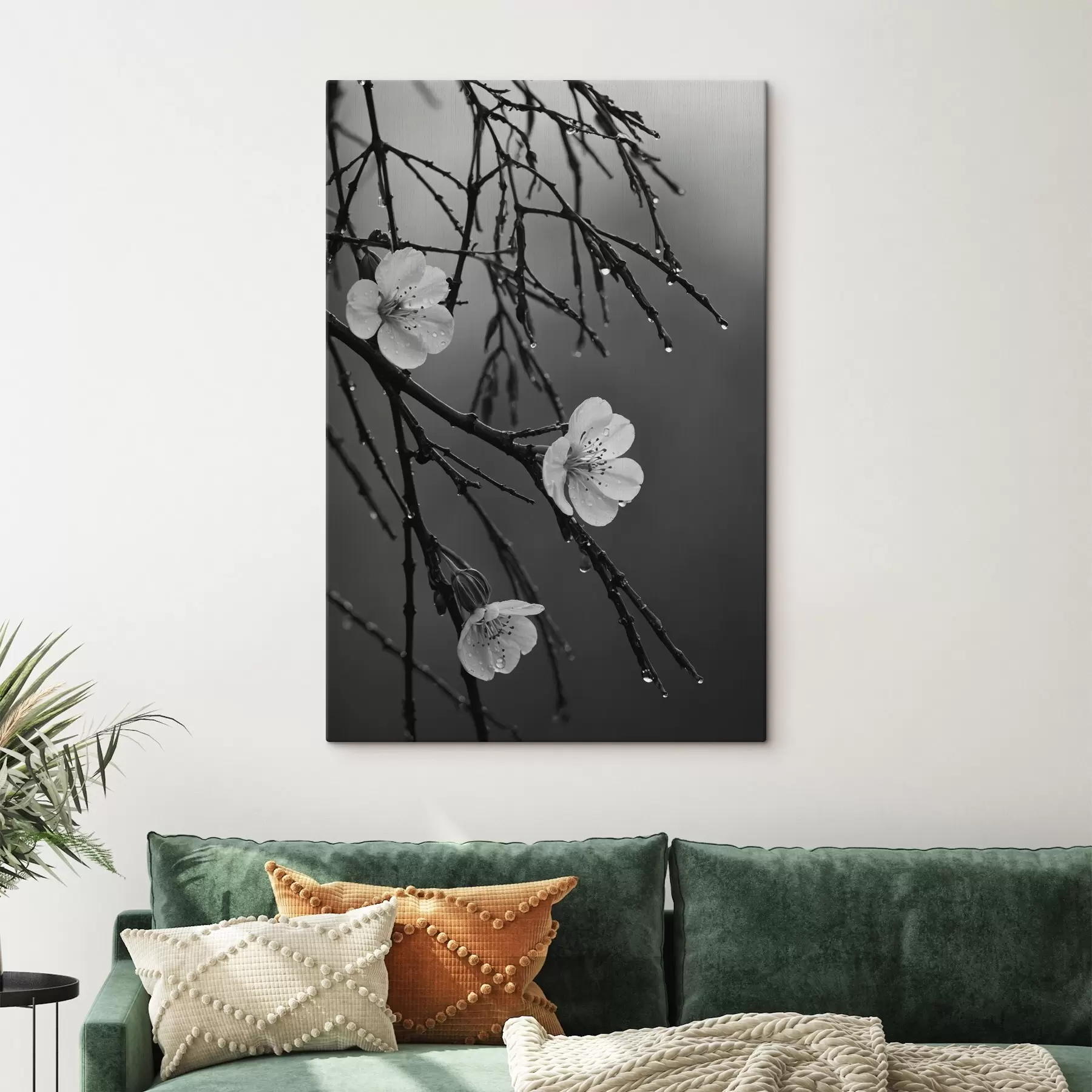 Obraz Květy na větvích po dešti Č. s44098