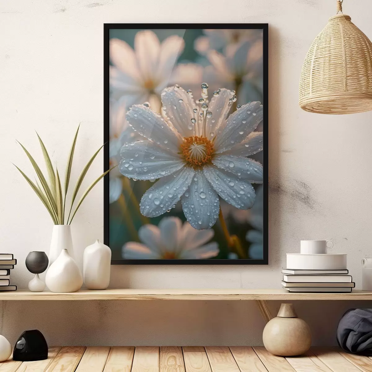 Poster Heřmánek s rosou f44101