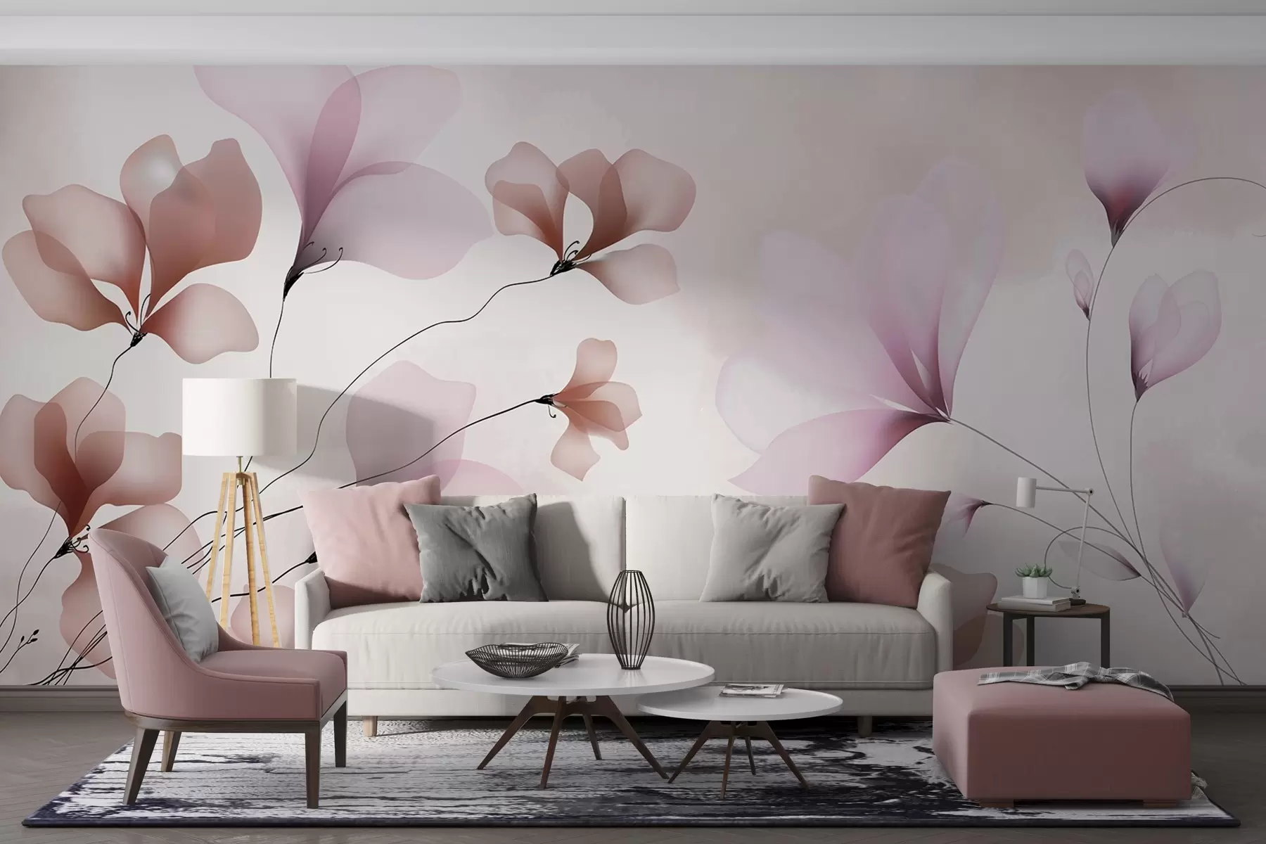 Fototapet Jemné květiny w03714