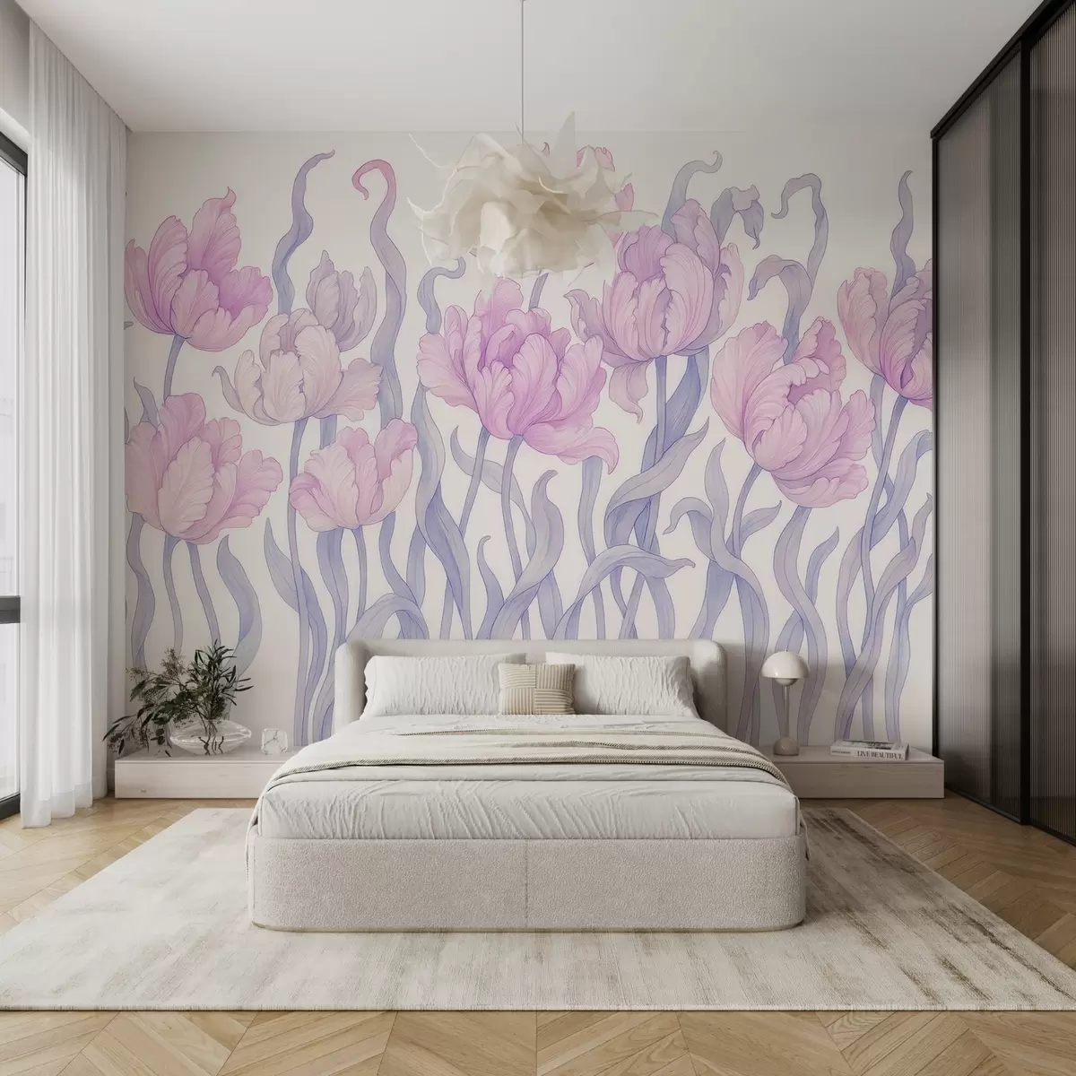 Fototapet Jemné a elegantní tulipány w03817v1