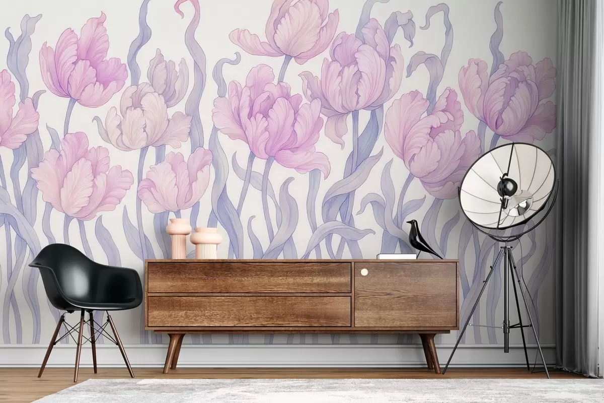 Fototapet Jemné a elegantní tulipány w03817v1