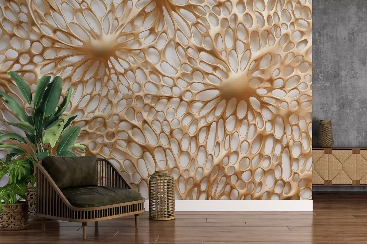 Fototapet Kreslená objemová pavučina w03820