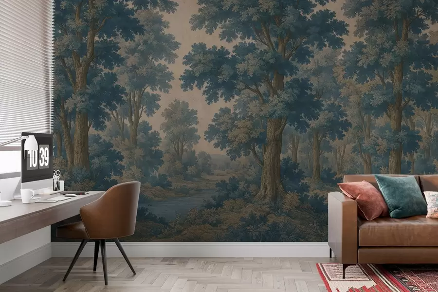 Fototapet Moderní obraz lesa ve stylu grunge w03822