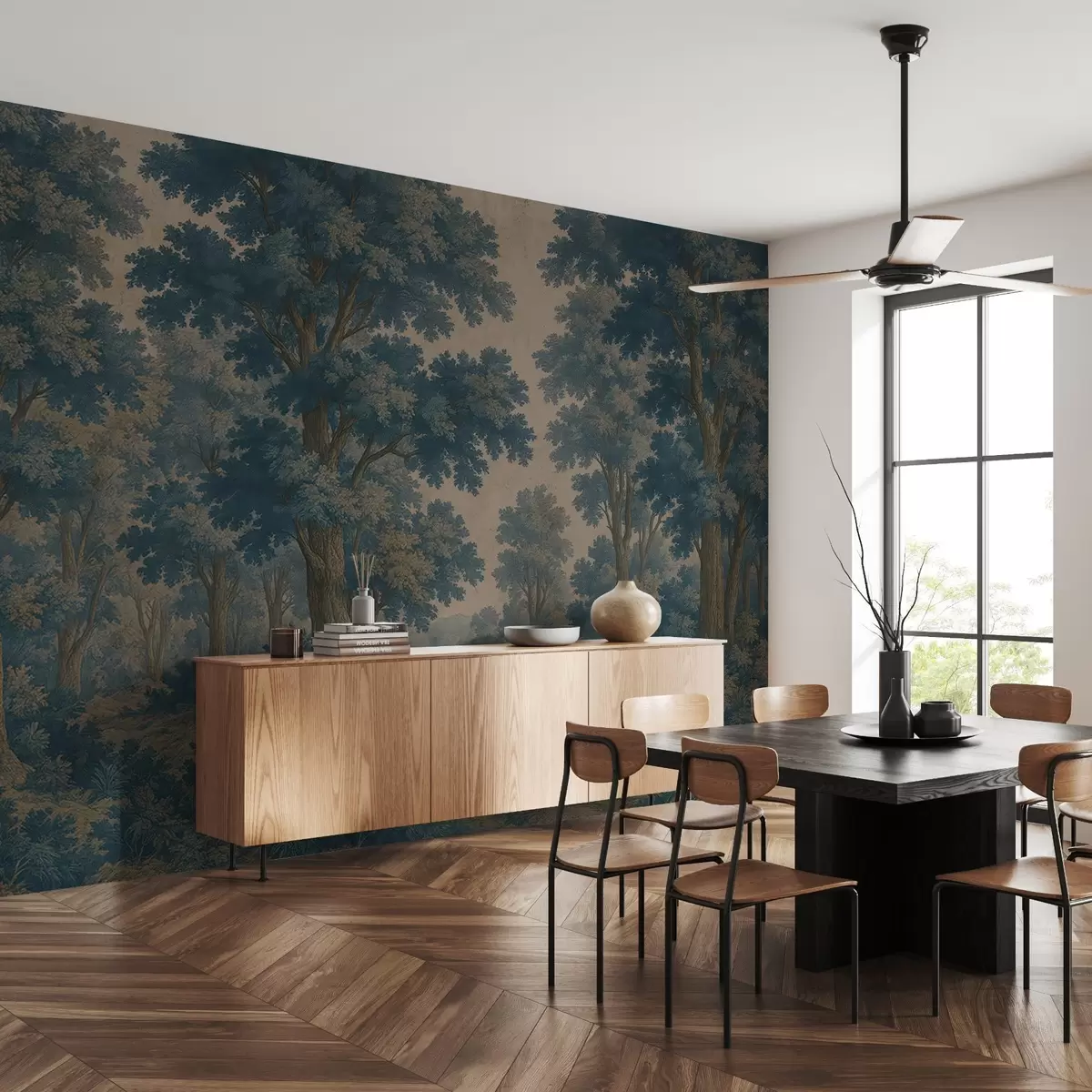 Fototapet Moderní obraz lesa ve stylu grunge w03822