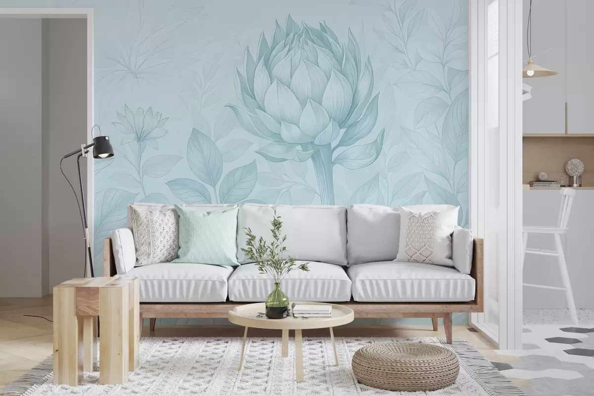 Fototapet Křehká kytice z různých rostlin w03825v1